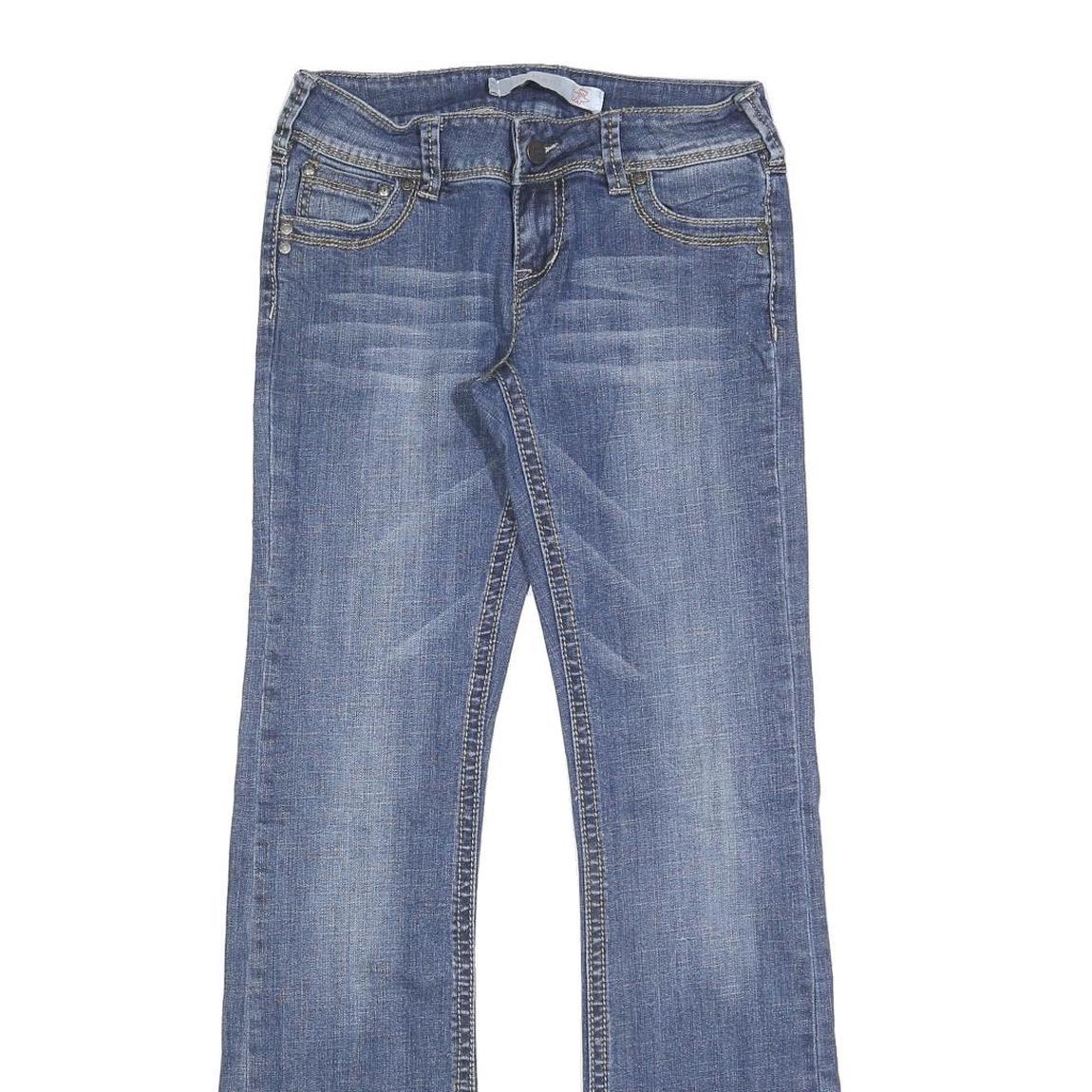 TIN HAUL Womens Slim Blue Denim Slim Jeans W28 L33 Stylish Stretch Cotton