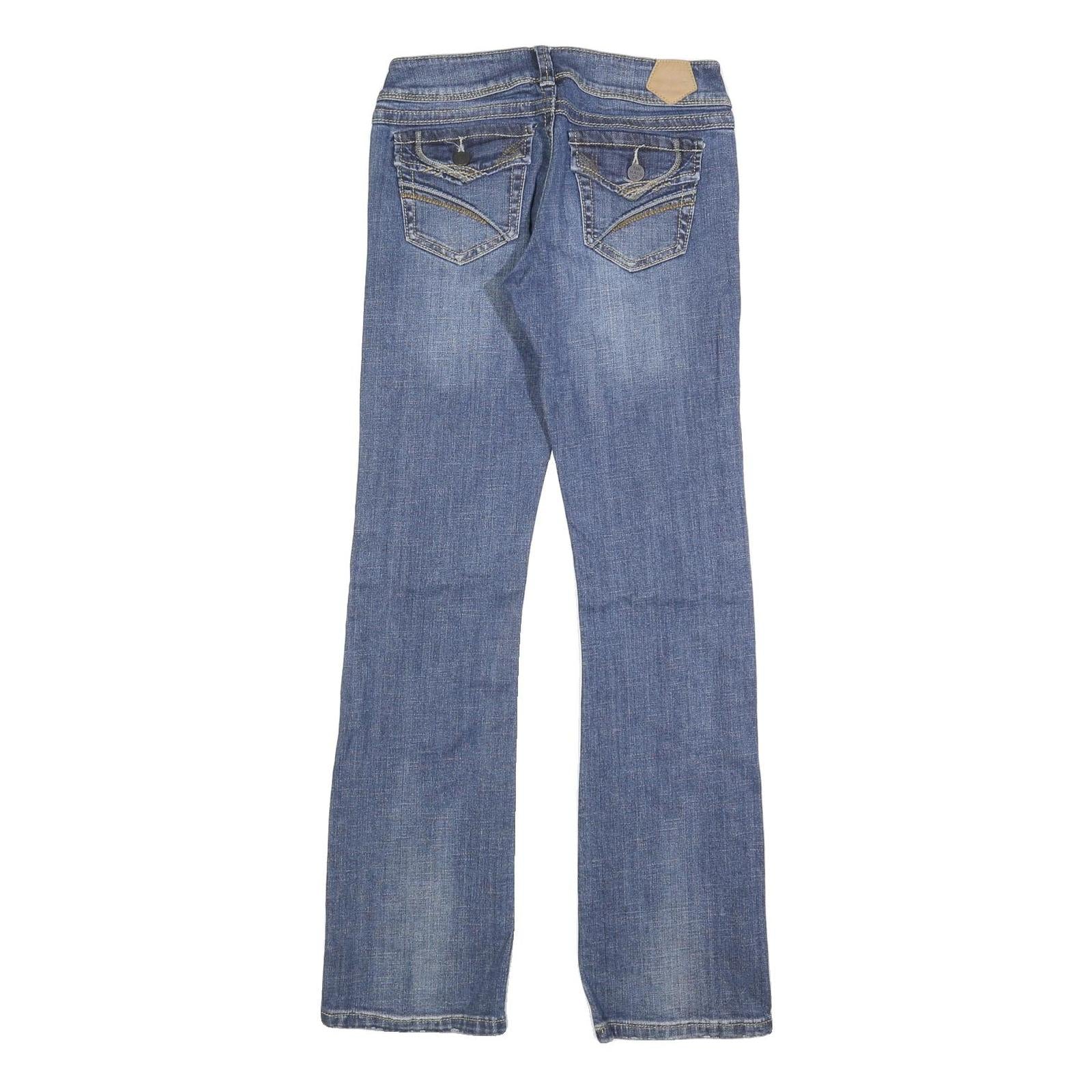 TIN HAUL Womens Slim Blue Denim Slim Jeans W28 L33 Stylish Stretch Cotton