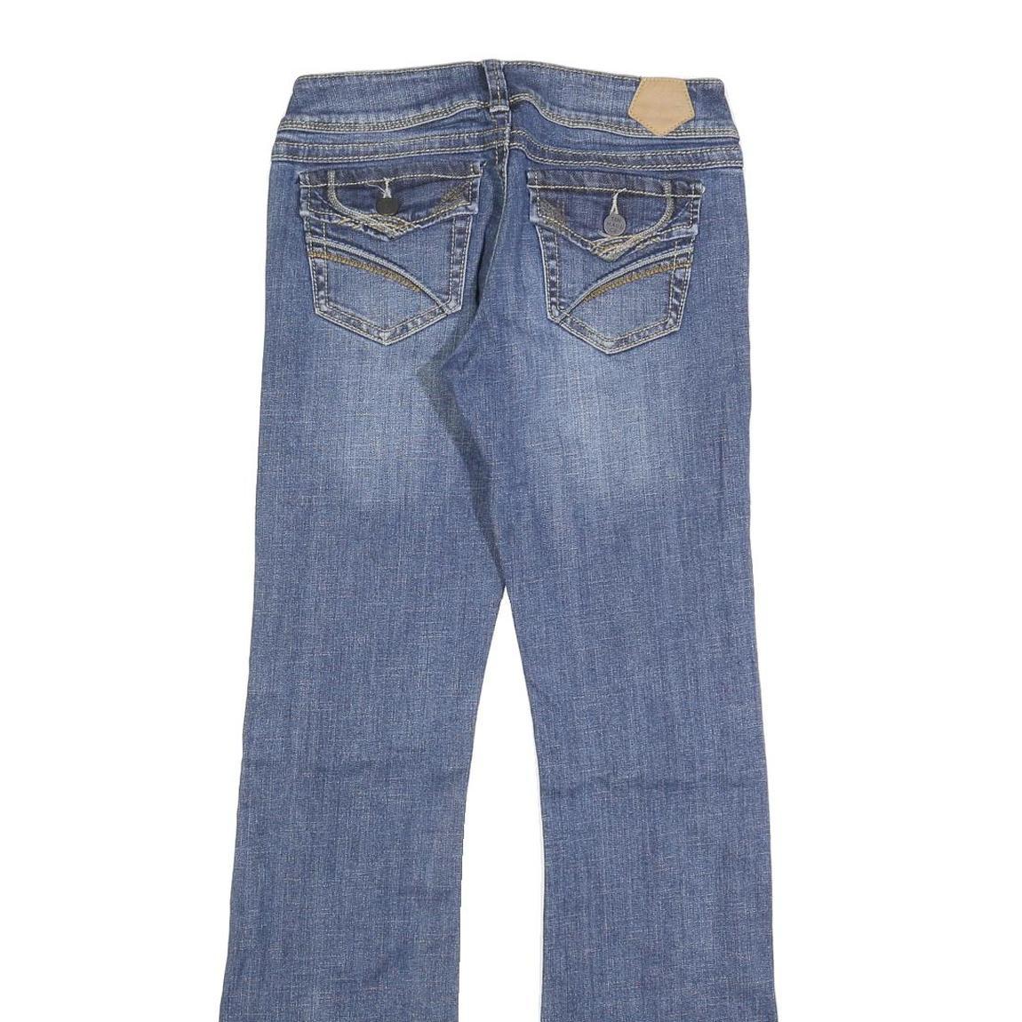 TIN HAUL Womens Slim Blue Denim Slim Jeans W28 L33 Stylish Stretch Cotton