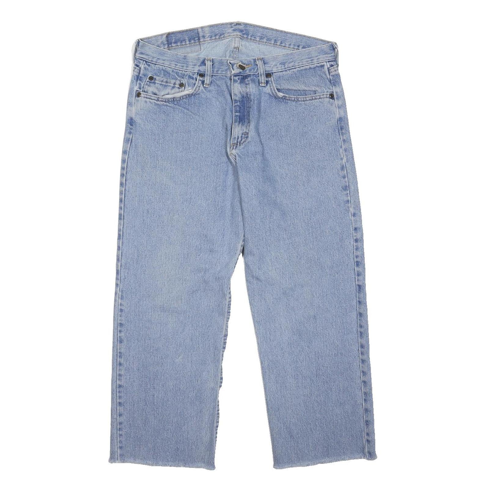 WRANGLER Womens Jeans Blue Relaxed Straight Denim Light W36 L26 Casual Style