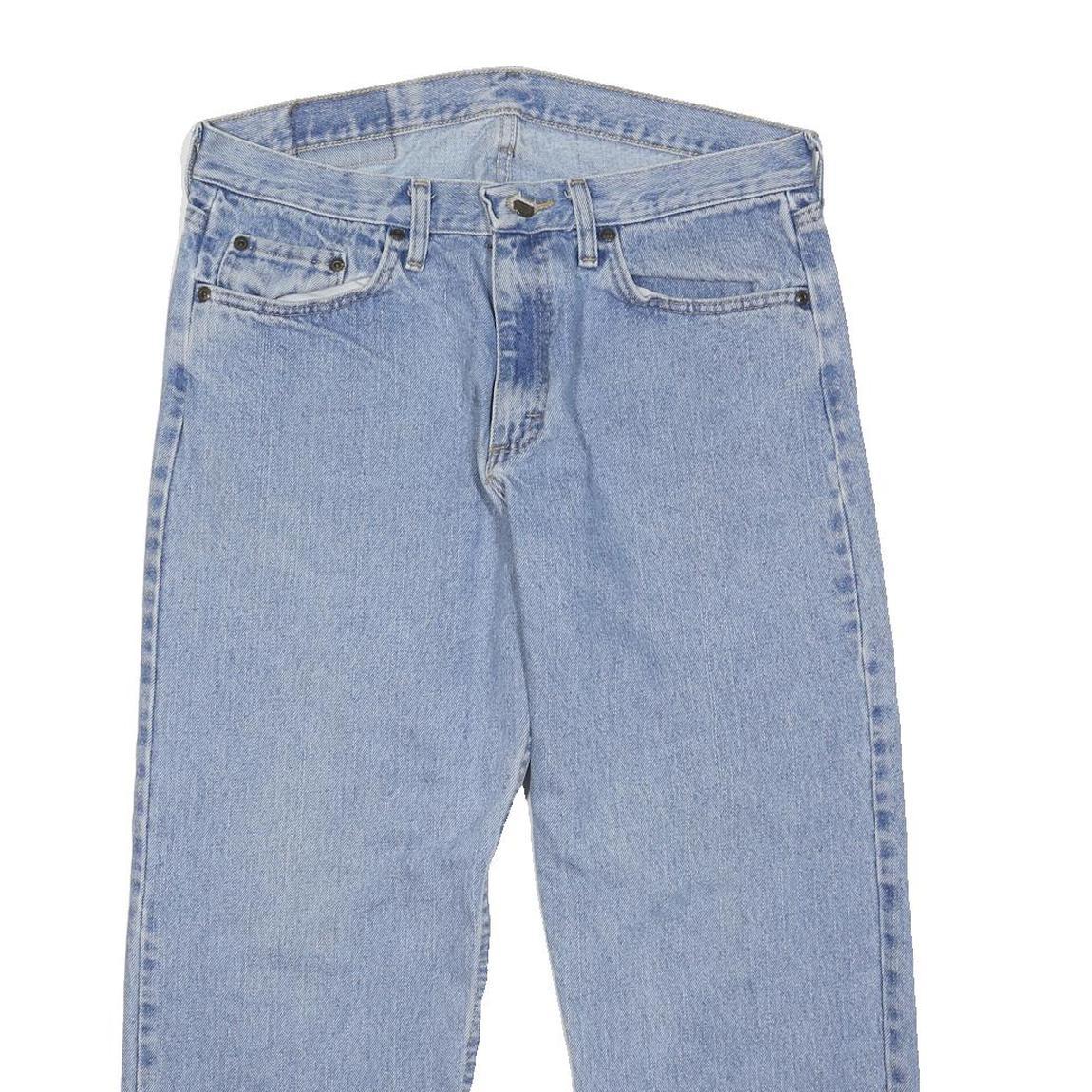 WRANGLER Womens Jeans Blue Relaxed Straight Denim Light W36 L26 Casual Style