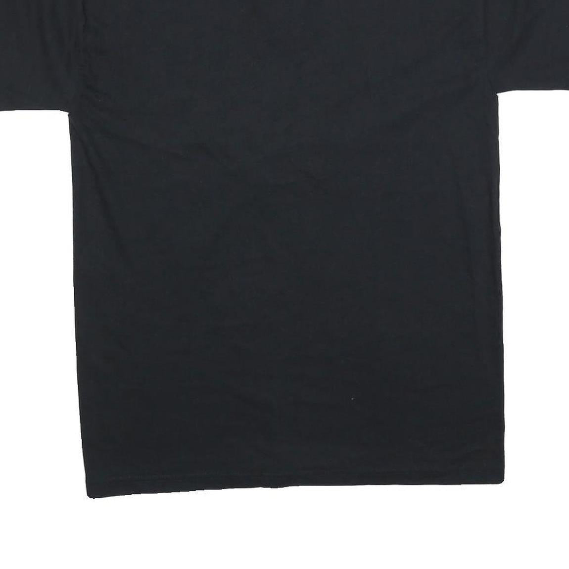 RUSSELL ATHLETIC Mens Black Ironbirds Graphic T-Shirt M Short Sleeve Crew Neck