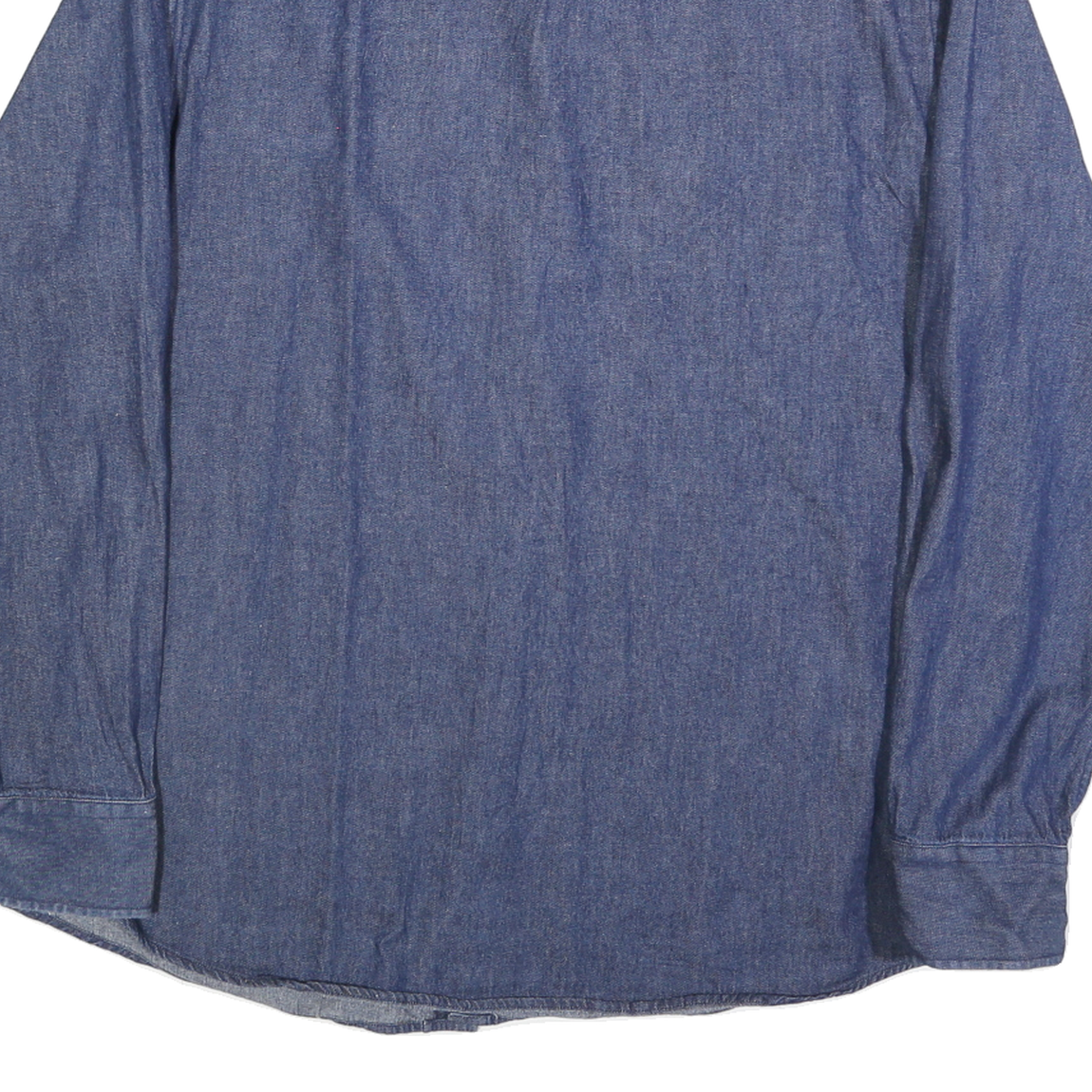 FAZE APPAREL Mens Blue Contrast Detail Cotton Blend Shirt XL Button-Down Casual