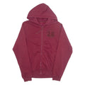 DISNEY Mickey Womens Maroon Hoodie Full Zip USA L