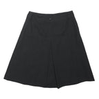 OASIS Womens Black A-Line Knee Length Woven Polyester Blend Skirt UK 10 Zip