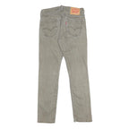 LEVI'S 511 Slim Mens Jeans Grey Slim Skinny Denim Medium W29 L30 Zip