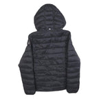 NAPAPIJRI Womens Black Lightweight Puffer Jacket M Polyester Blend Hooded Zip