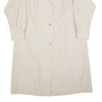 Womens Beige Cotton Plain Button Jacket UK 18 Regular Fit Classic Style