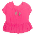 Womens Top Pink V-Neck XL