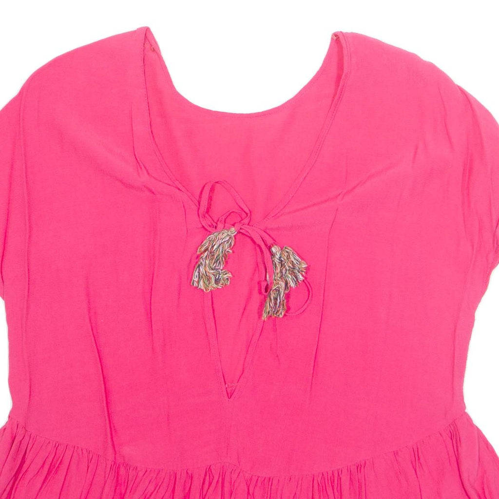 Womens Top Pink V-Neck XL