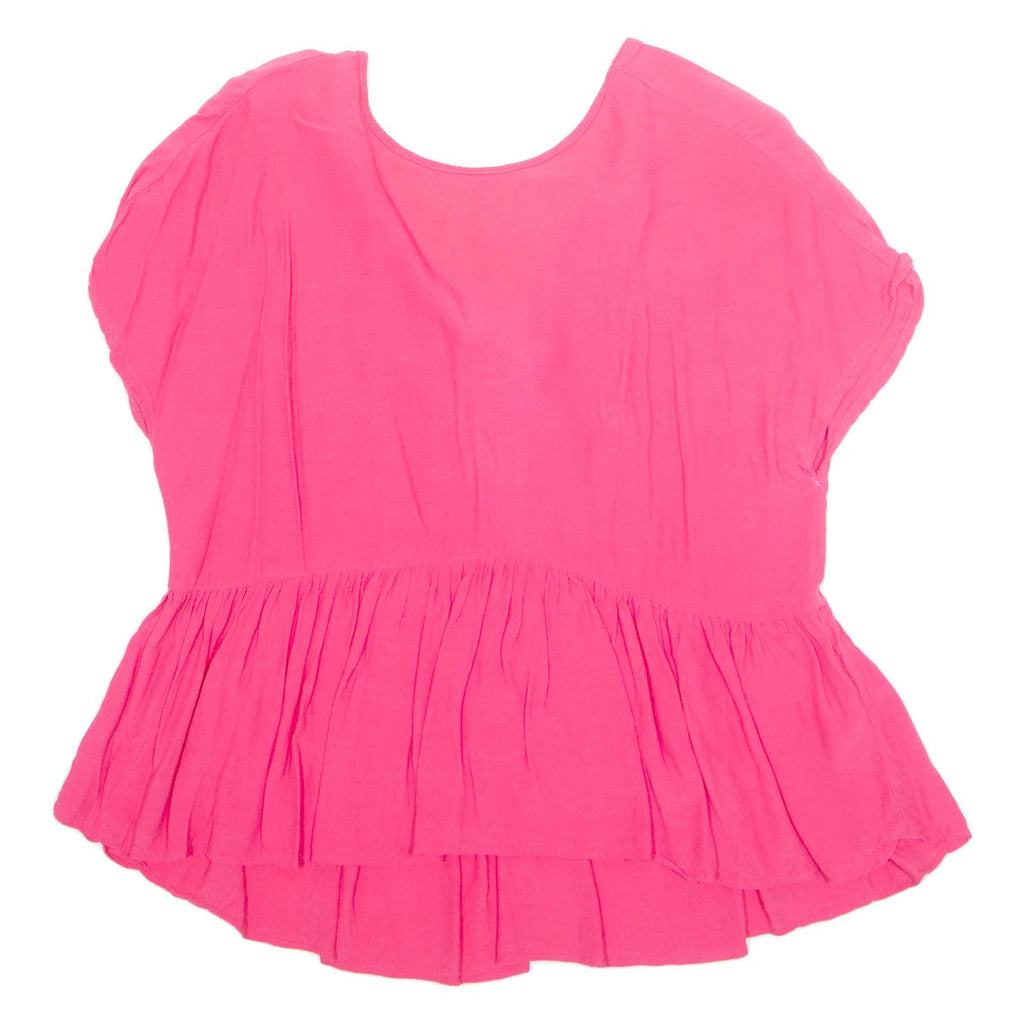 Womens Top Pink V-Neck XL