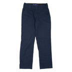 DICKIES Workwear Womens Trousers Blue Slim Tapered W29 L30