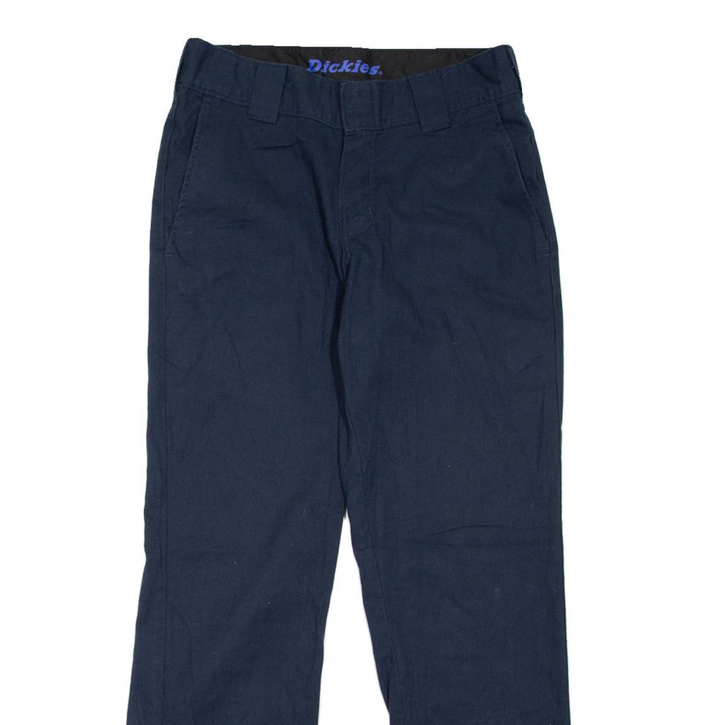 DICKIES Workwear Womens Trousers Blue Slim Tapered W29 L30
