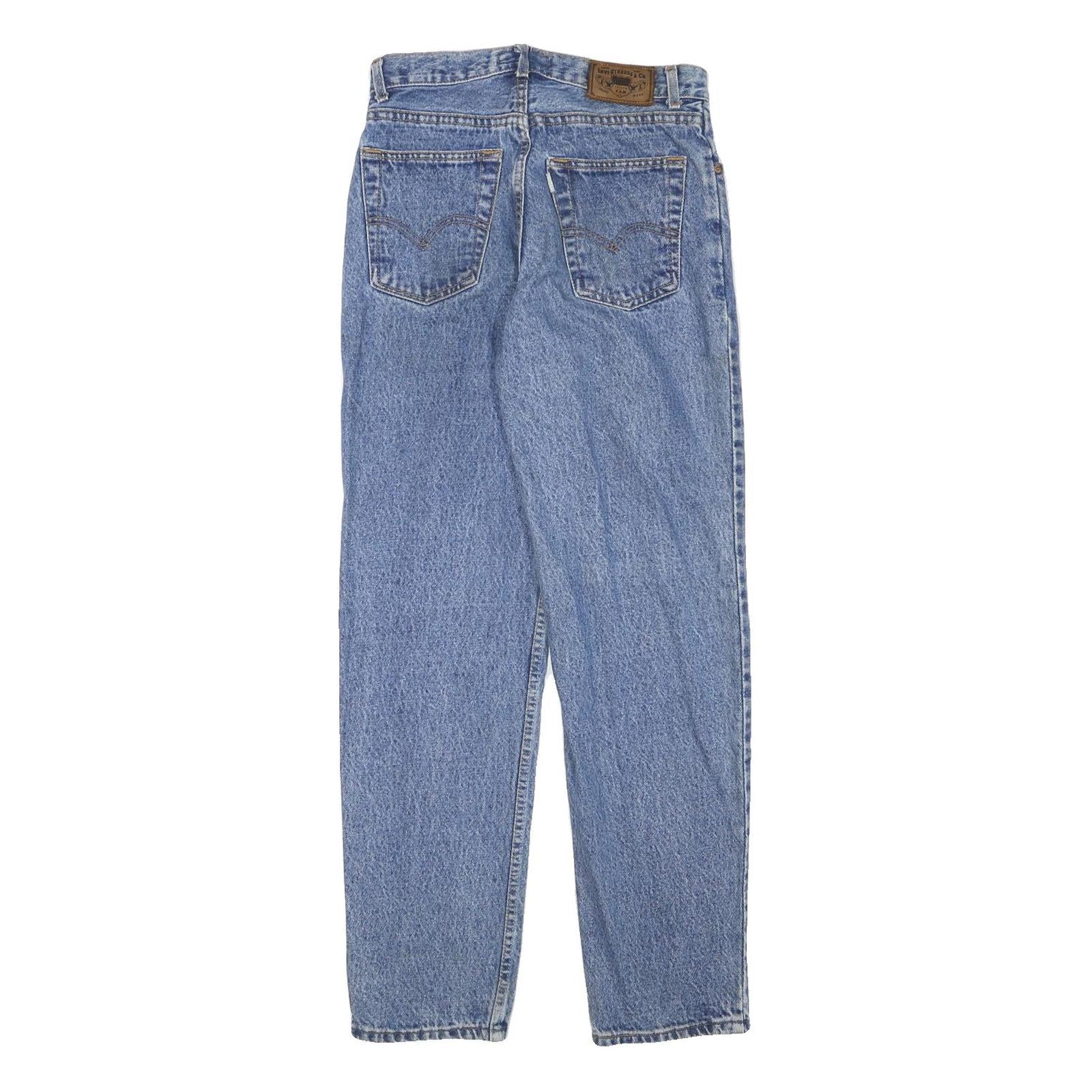 LEVI'S Mens Regular Fit Blue Denim Jeans W28 L30 Classic Zip Cotton Blend