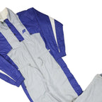 K2 Mens Blue & Grey Lined Dungarees Loose Polyester Blend L W34 L31