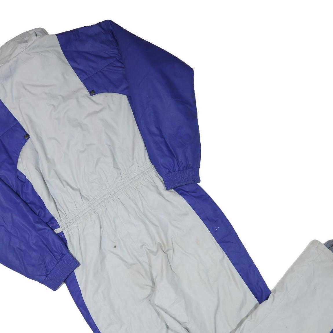 K2 Mens Blue & Grey Lined Dungarees Loose Polyester Blend L W34 L31