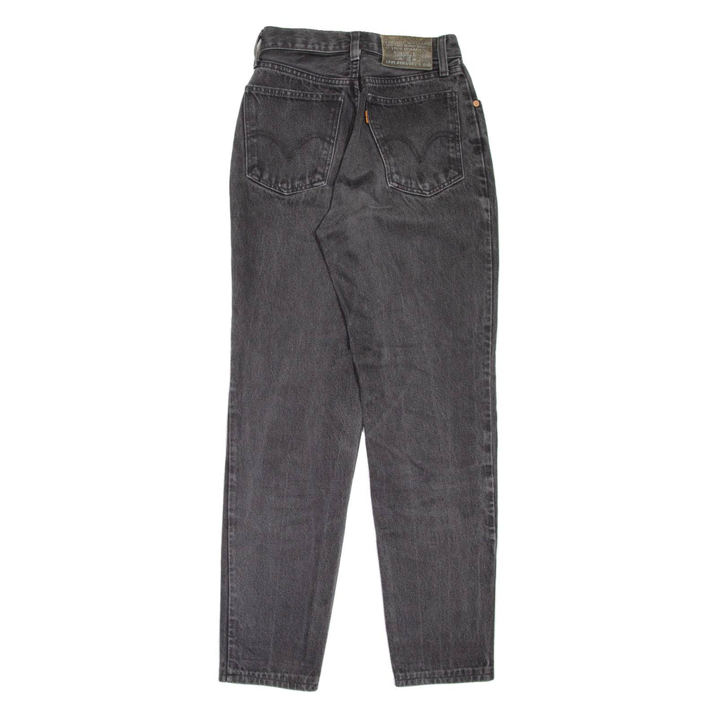 LEVI'S 881 Orange Tab Womens Jeans Grey Regular Mom 90s W24 L27