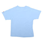 CHAMPION Mens Blue Light Blue Crew Neck Short Sleeve T-Shirt L Cotton Blend