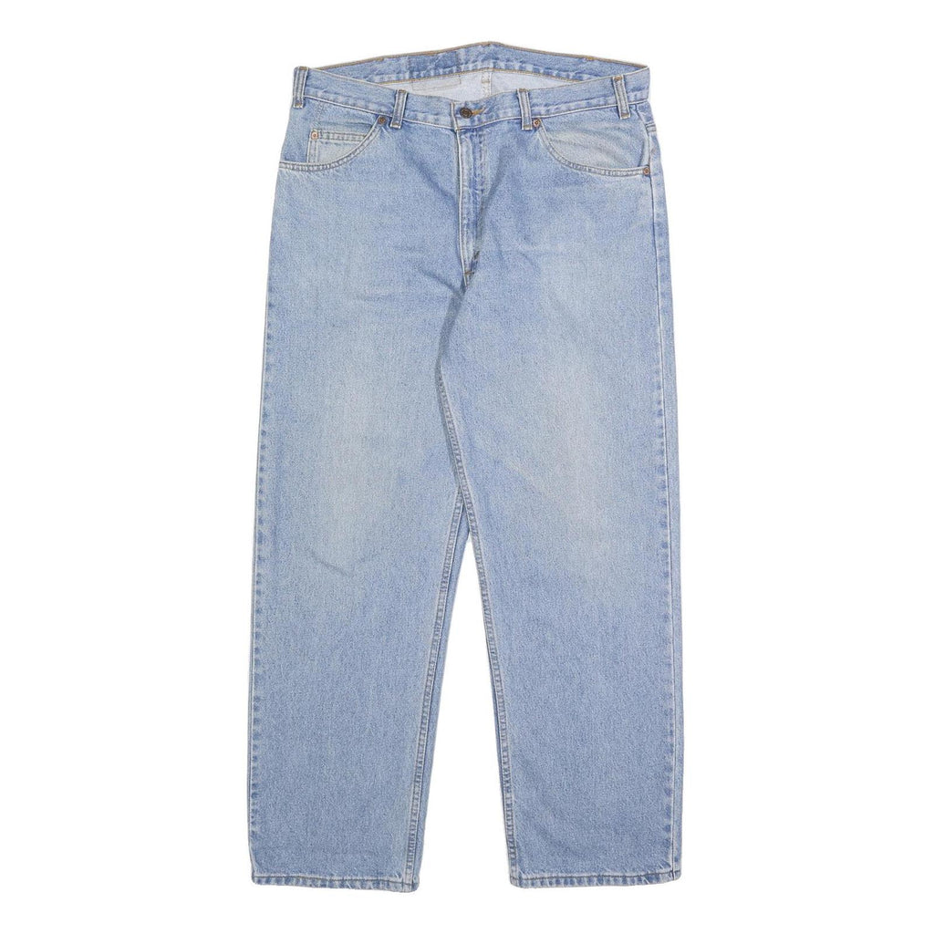 LEVI'S Mens Blue Relaxed Straight Denim Medium W36 L30 Classic Cotton Zip Jeans