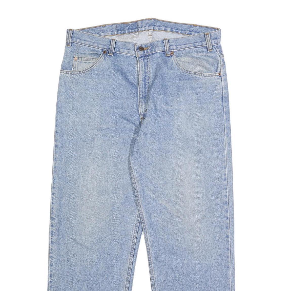 LEVI'S Mens Blue Relaxed Straight Denim Medium W36 L30 Classic Cotton Zip Jeans