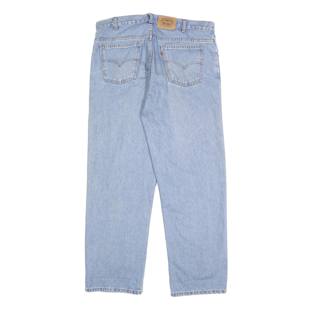 LEVI'S Mens Blue Relaxed Straight Denim Medium W36 L30 Classic Cotton Zip Jeans