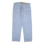 LEVI'S Mens Blue Relaxed Straight Denim Medium W36 L30 Classic Cotton Zip Jeans