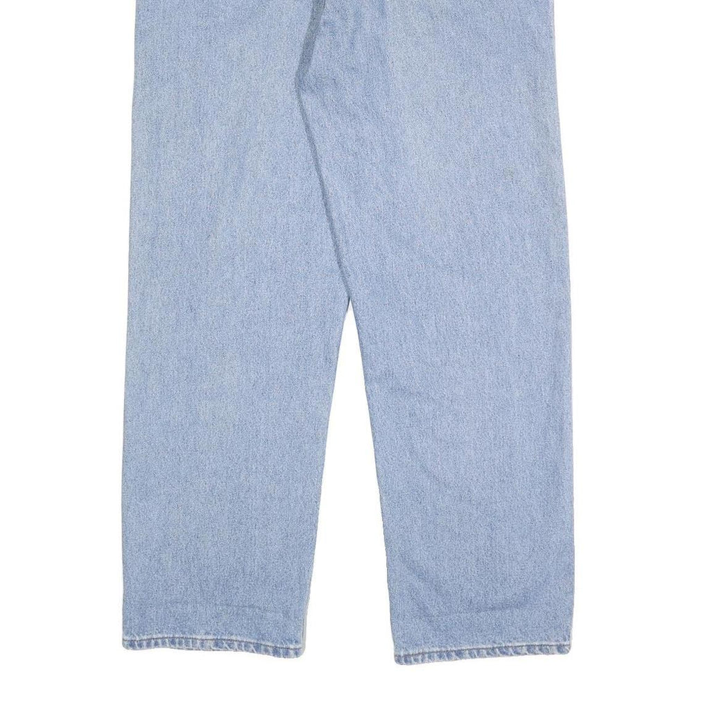 LEVI'S Mens Blue Relaxed Straight Denim Medium W36 L30 Classic Cotton Zip Jeans