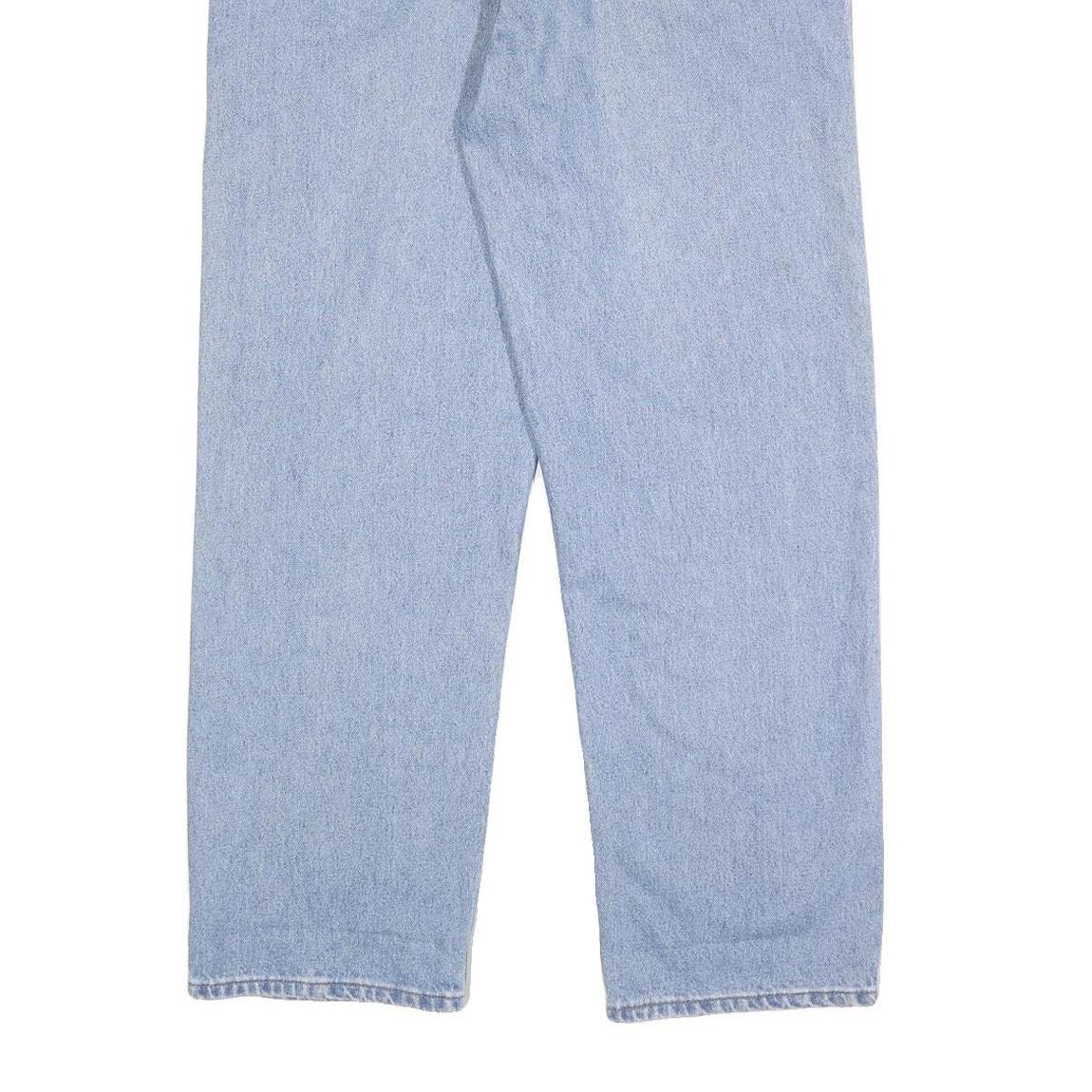 LEVI'S Mens Blue Relaxed Straight Denim Medium W36 L30 Classic Cotton Zip Jeans