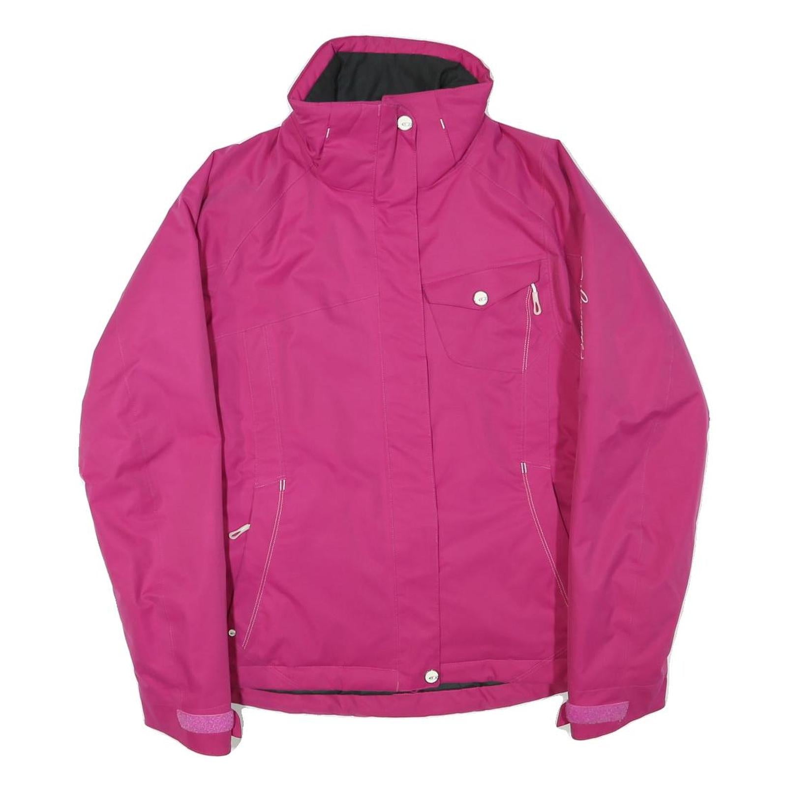 SALOMON Womens Pink Jacket M Polyester Blend Zip Outdoor Sports Activewear