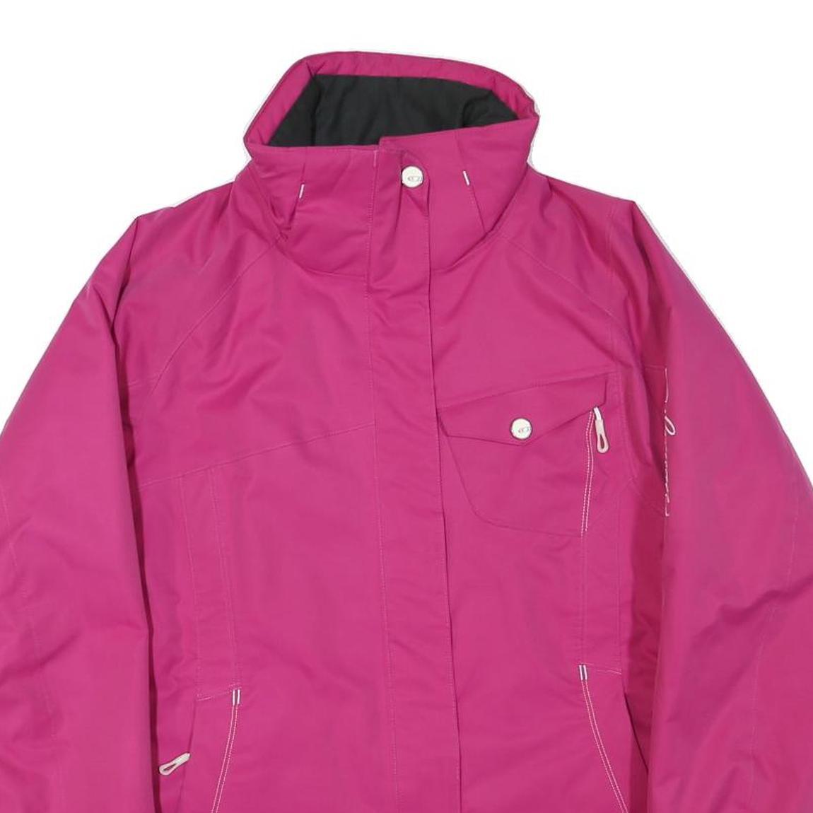 SALOMON Womens Pink Jacket M Polyester Blend Zip Outdoor Sports Activewear