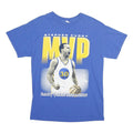 Mens Blue Stephen Curry MVP Graphic T-Shirt Short Sleeve Crew Neck Cotton M