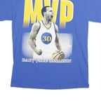 Mens Blue Stephen Curry MVP Graphic T-Shirt Short Sleeve Crew Neck Cotton M