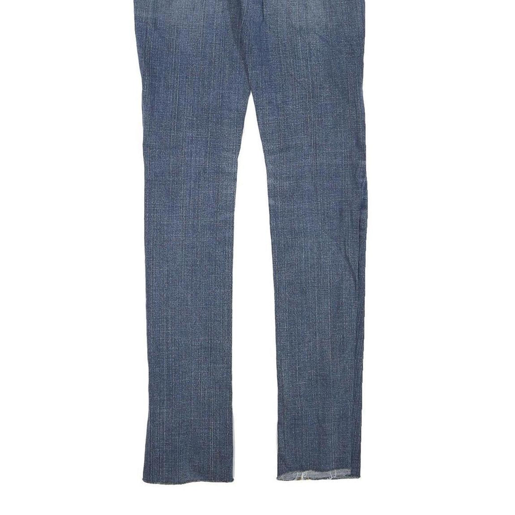 TRUE RELIGION Womens Jeans Blue Regular Skinny Denim Medium W26 L31 Zip