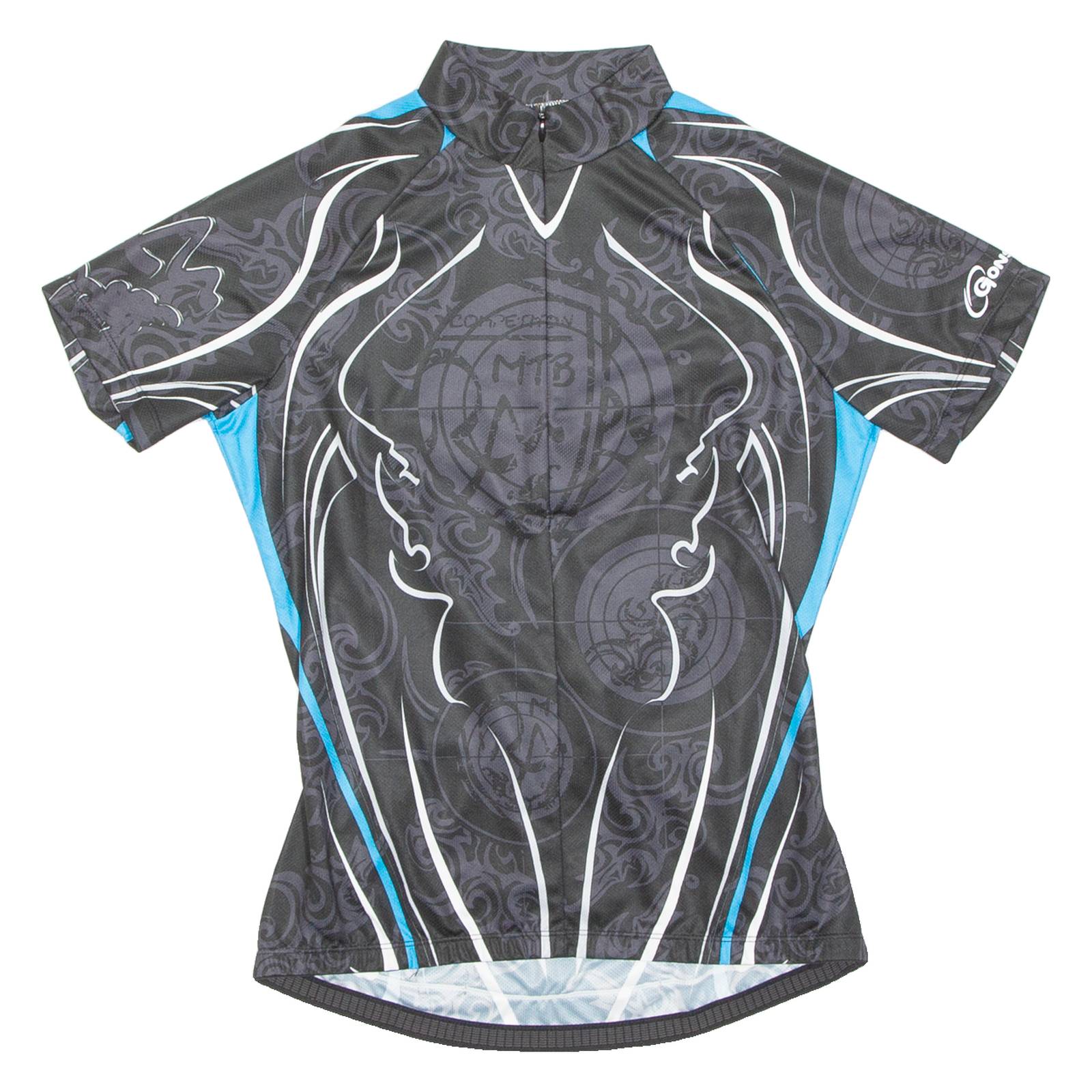 Cycling Mens Jersey Black 1/2 Zip S