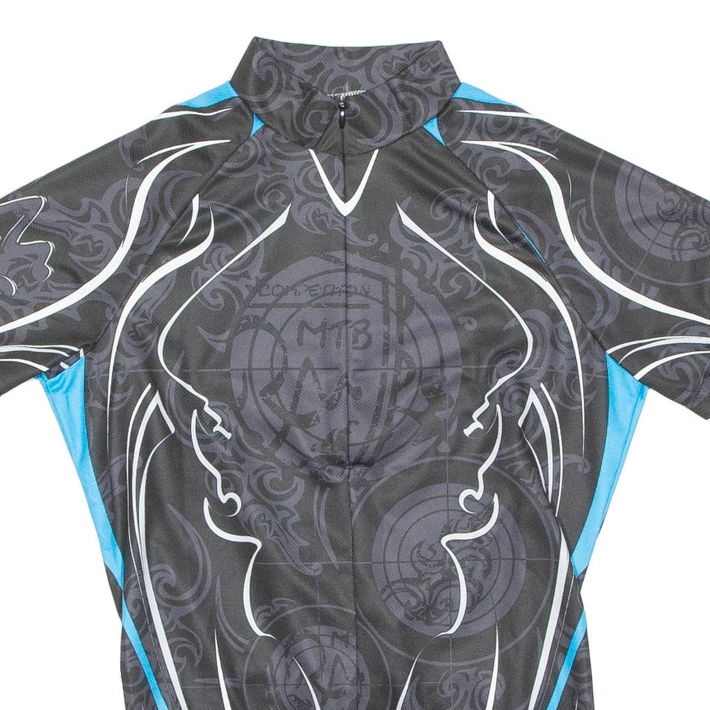 Cycling Mens Jersey Black 1/2 Zip S