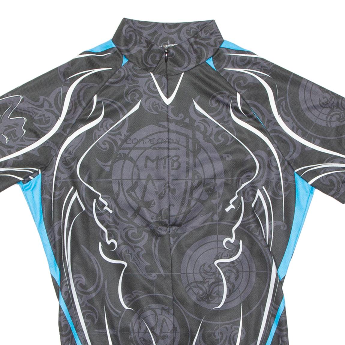 Cycling Mens Jersey Black 1/2 Zip S