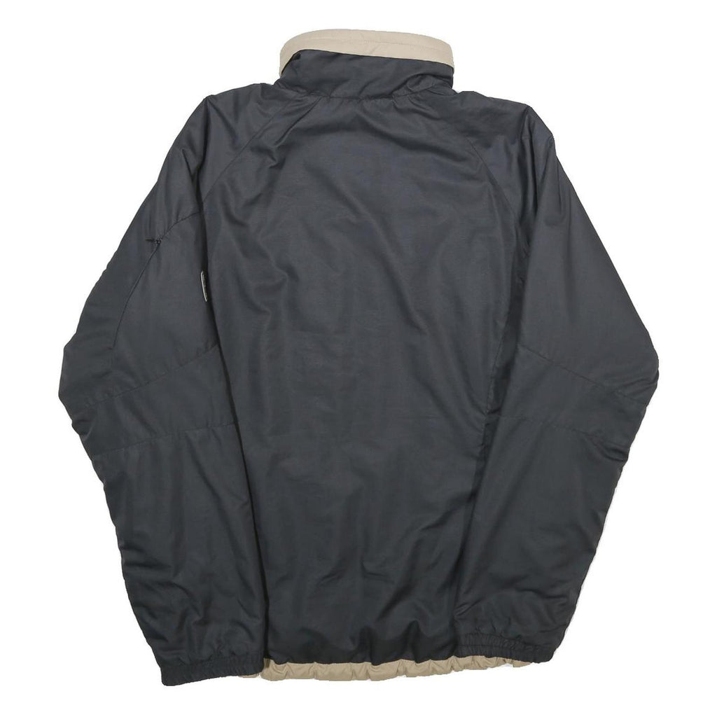 JACK WOLFSKIN Womens Black & Beige Outdoor Jacket UK 12 Polyester Zip Collar