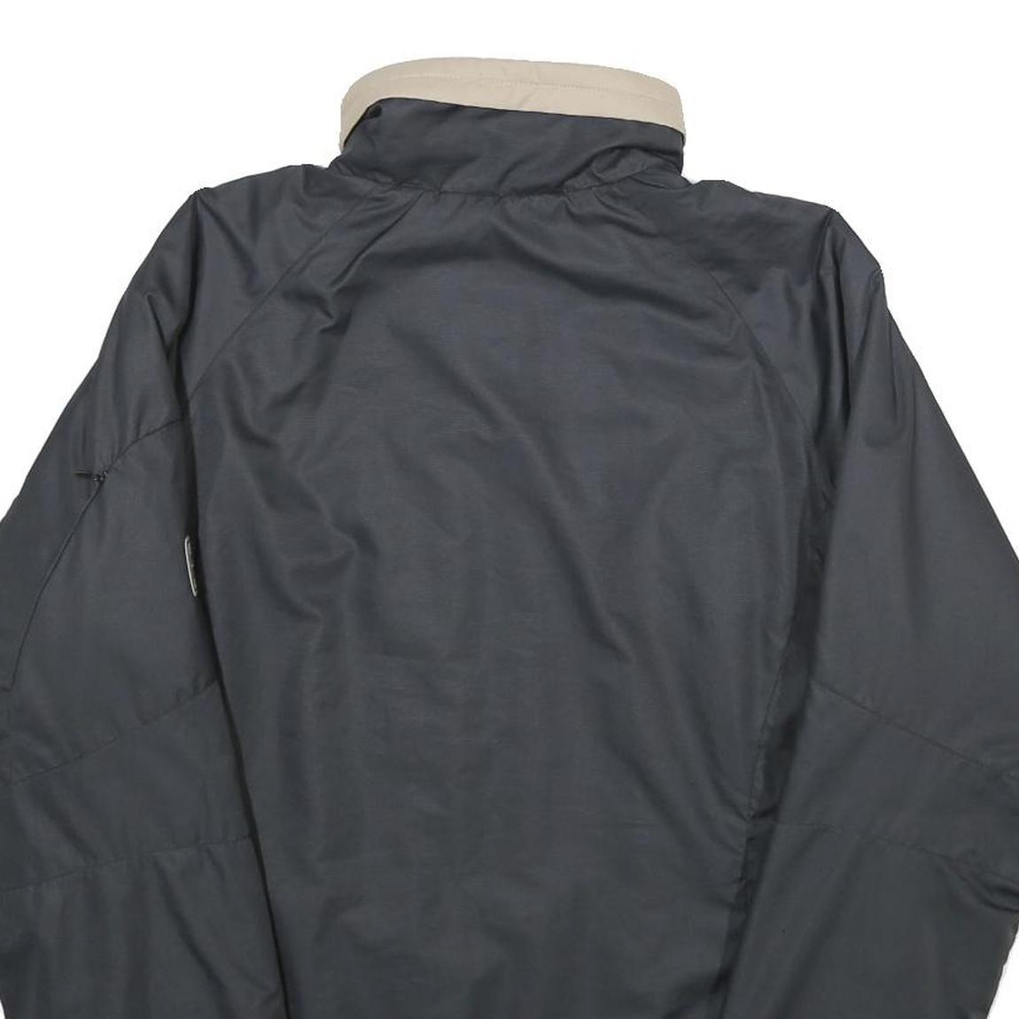 JACK WOLFSKIN Womens Black & Beige Outdoor Jacket UK 12 Polyester Zip Collar