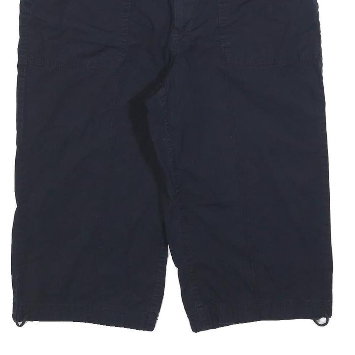 DOCKERS Womens Shorts Navy Casual M W32 Button Cotton Blend Relaxed Fit