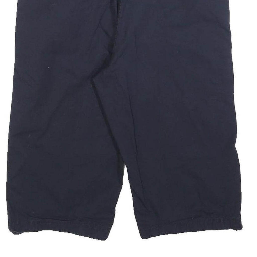 DOCKERS Womens Shorts Navy Casual M W32 Button Cotton Blend Relaxed Fit