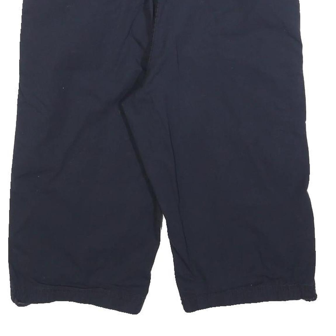 DOCKERS Womens Shorts Navy Casual M W32 Button Cotton Blend Relaxed Fit