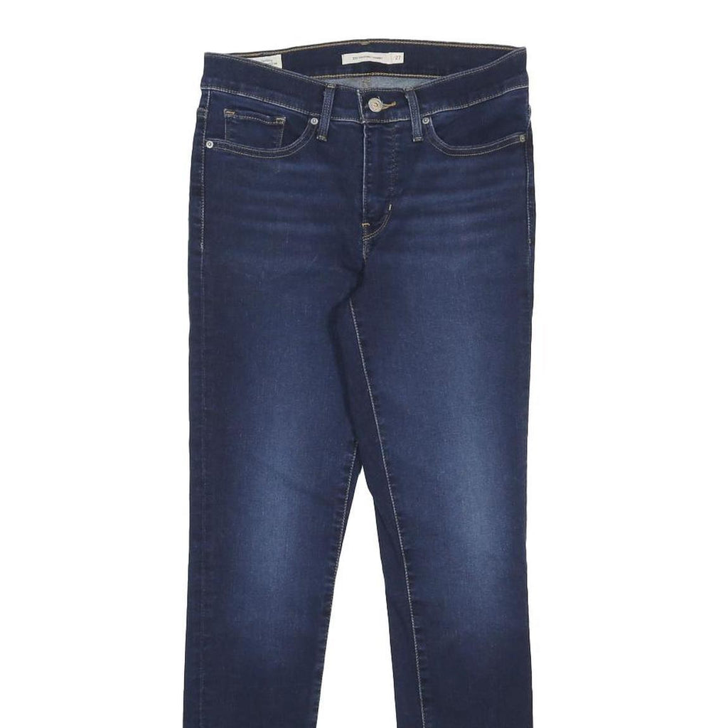 LEVI'S 311 Slim Womens Jeans Blue Denim Cotton Blend W27 L30 Stylish Zip Fly