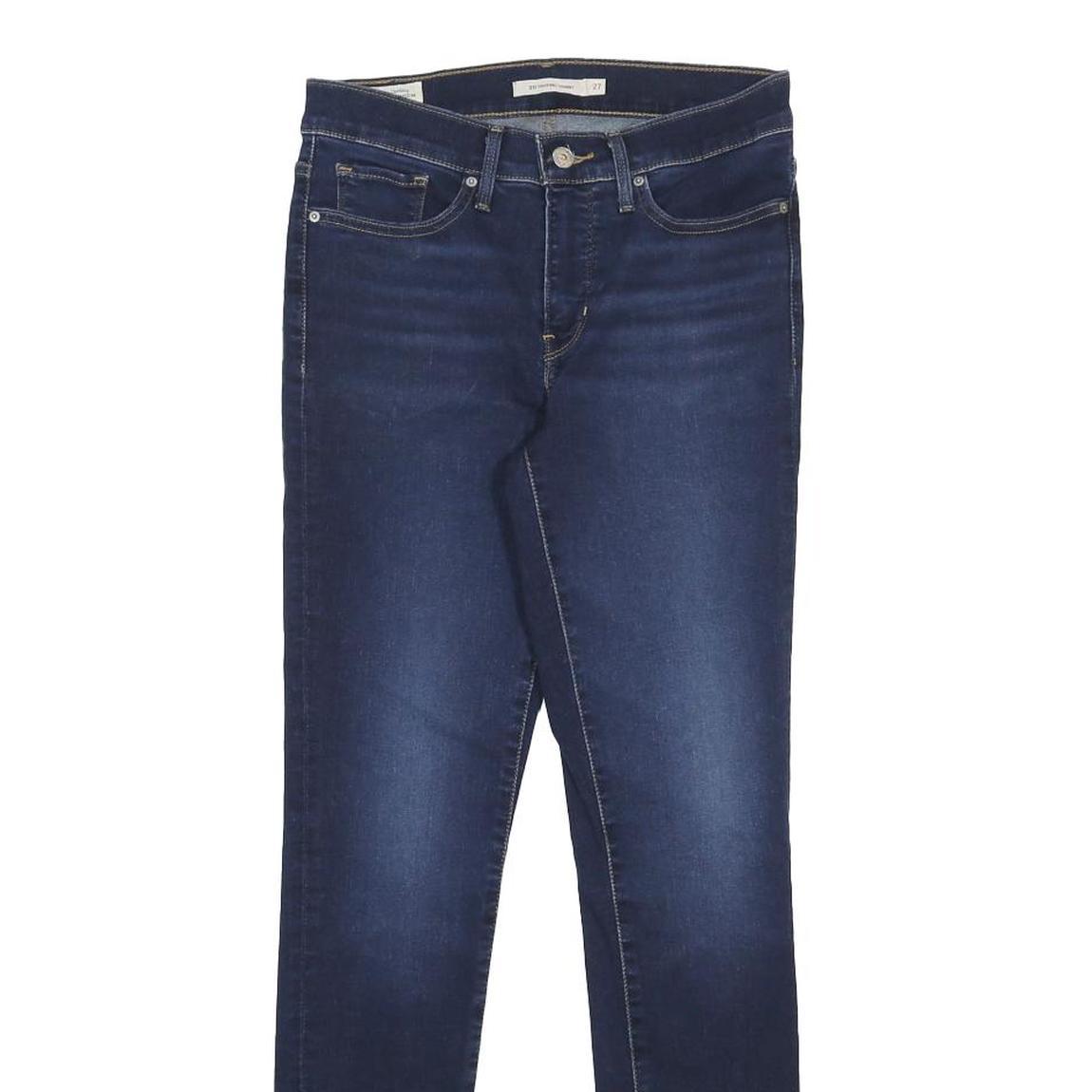 LEVI'S 311 Slim Womens Jeans Blue Denim Cotton Blend W27 L30 Stylish Zip Fly