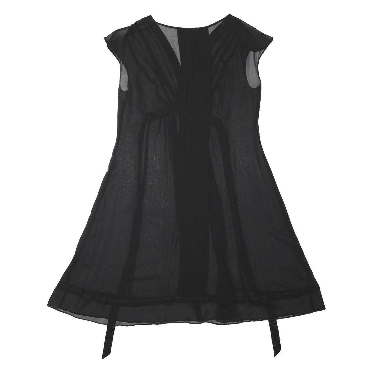 MONSOON Womens Black Fit & Flare Polyester Blend Dress Sleeveless V-Neck UK 14