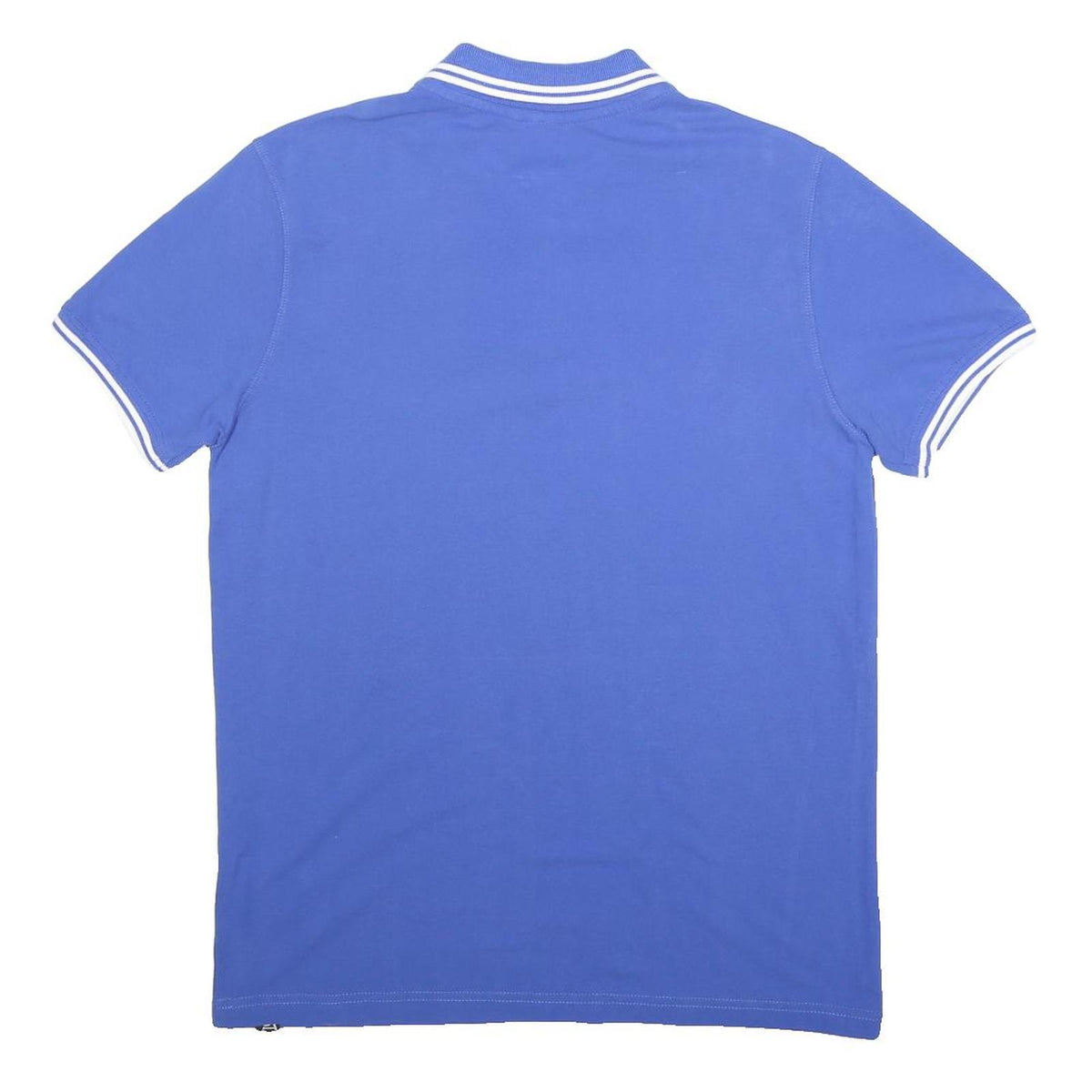 EVERLAST Mens Blue Polo Shirt M Cotton Short Sleeve Basic Sportswear