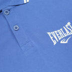 EVERLAST Mens Blue Polo Shirt M Cotton Short Sleeve Basic Sportswear