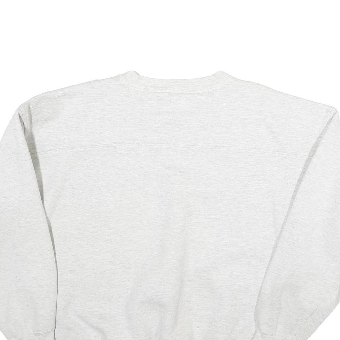 GALT Mens White Florida State Crew Neck L Cotton University Sweatshirt