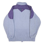 SUN-SET SPORTSWEAR Mens Blue & Purple Zip Jacket M Polyester Fleece Soft Warm