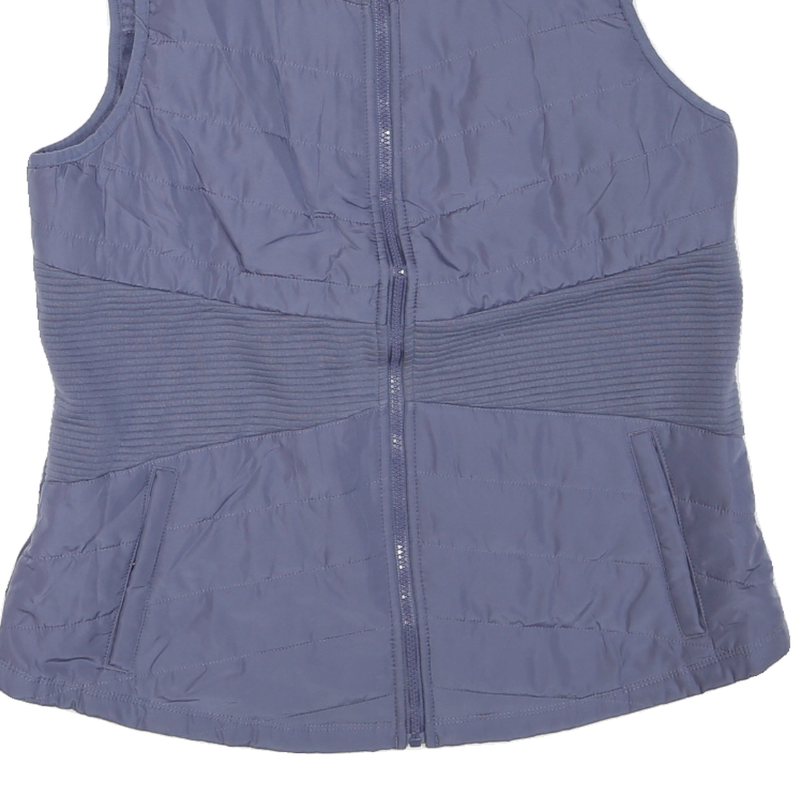 FILA Womens Blue Sleeveless Jacket XL Polyester Blend Zip Sports Casual