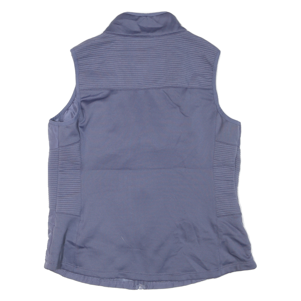 FILA Womens Blue Sleeveless Jacket XL Polyester Blend Zip Sports Casual